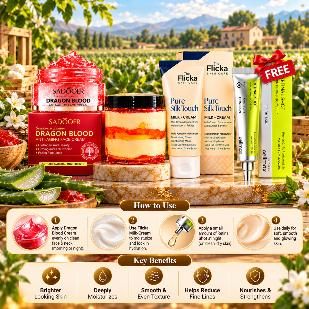 Glowing Face Deal || 4 in 1 Bundle اگر 7 دن میں رزلٹ نہ ملے تو آپ اپنی رقم واپس لے سکتے ہیں۔